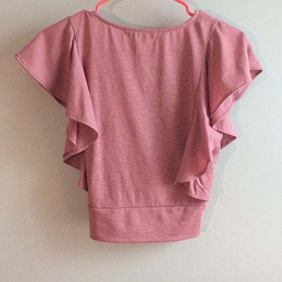 Pink Ruffle Crop Top - Picture 5 of 5